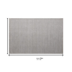 8' x 10' Beige Hand Woven Non Skid Area Rug