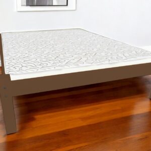 Brown Solid Wood Twin Bed Frame