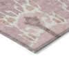 5' X 8' Blush Pink And Ivory Ikat Washable Indoor Outdoor Area Rug
