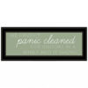 Panic Cleaned 2 Black Framed Print Wall Art