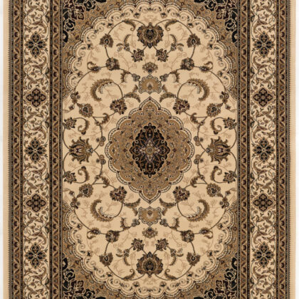 10' X 13' Cream Oriental Washable Non Skid Area Rug