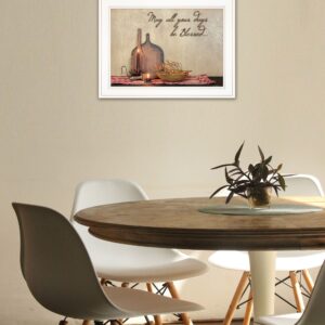 May All Your Days Be Blessed Collection White Framed Print Wall Art