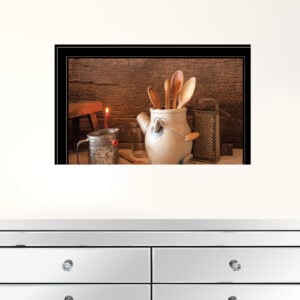 Grandmas Kitchen Tools 3 Black Framed Print Kitchen Wall Art