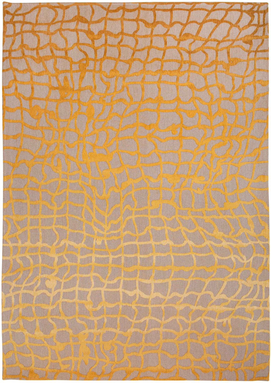 8' x 11' Gray and Orange Abstract Non Skid Area Rug