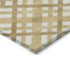 8' X 10' Gold Beige And Tan Geometric Washable Indoor Outdoor Area Rug