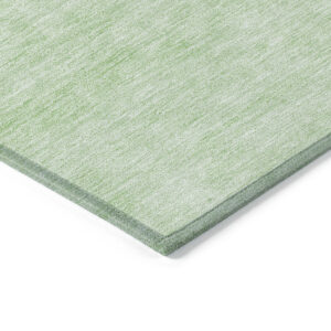 3' X 5' Green And Mint Green Abstract Washable Indoor Outdoor Area Rug
