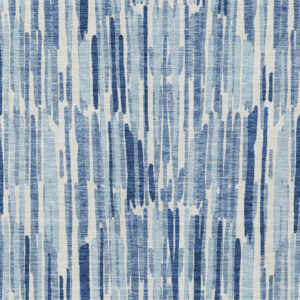 3' X 5' Navy Blue And Sky Blue Abstract Washable Indoor Outdoor Area Rug