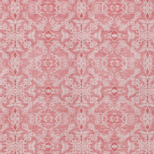 8' X 10' Pink And Blush Medallion Washable Indoor Outdoor Area Rug