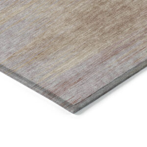 8' X 10' Merlot And Beige Abstract Washable Indoor Outdoor Area Rug