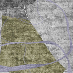 9' X 12' Olive Green Gray And Charcoal Abstract Washable Indoor Outdoor Area Rug