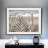 On The Coastline 1 White Framed Print Wall Art