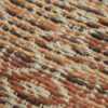 5' x 8' Brown and Red Geometric Flatweave Handmade Area Rug