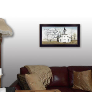 I Can Do All Things 1 Black Framed Print Wall Art