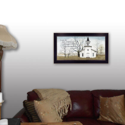 I Can Do All Things 1 Black Framed Print Wall Art