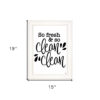 So Clean Clean 1 White Framed Print Wall Art