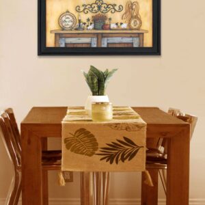 Come Gather At Our Table 4 Black Framed Print Wall Art