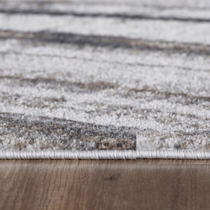 3' X 5' Gray Abstract Dhurrie Area Rug