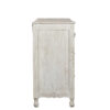 57" White Solid Wood Seven Drawer Dresser