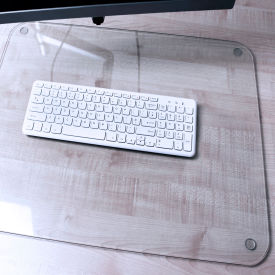 Desktex® Glass Desk Pad - 20"" x 36""