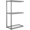 Global Industrial 3 Shelf Extra Heavy Duty Boltless Shelving Z Beam Add On 48Wx24Dx84H Wire Deck