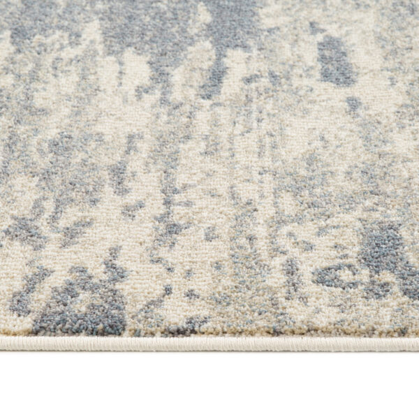 2' x 3' Gray Abstract Power Loom Area Rug