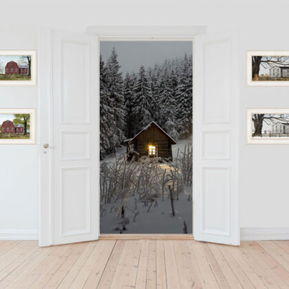 Set Of Four Four Seasons Collection II 1 White Framed Print Wall Art