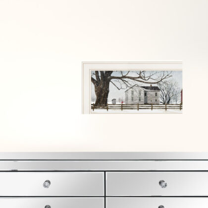 Set Of Four Four Seasons Collection II 1 White Framed Print Wall Art