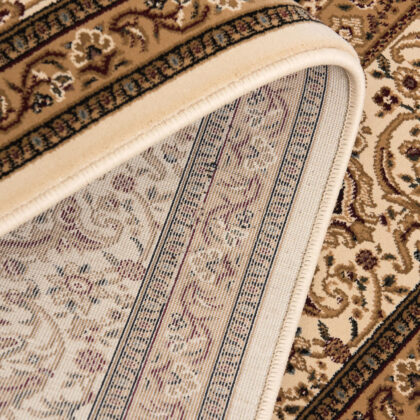 4’ x 6’ Cream and Black Decorative Area Rug