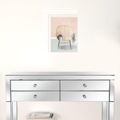 Happy Cat 2 White Framed Print Wall Art