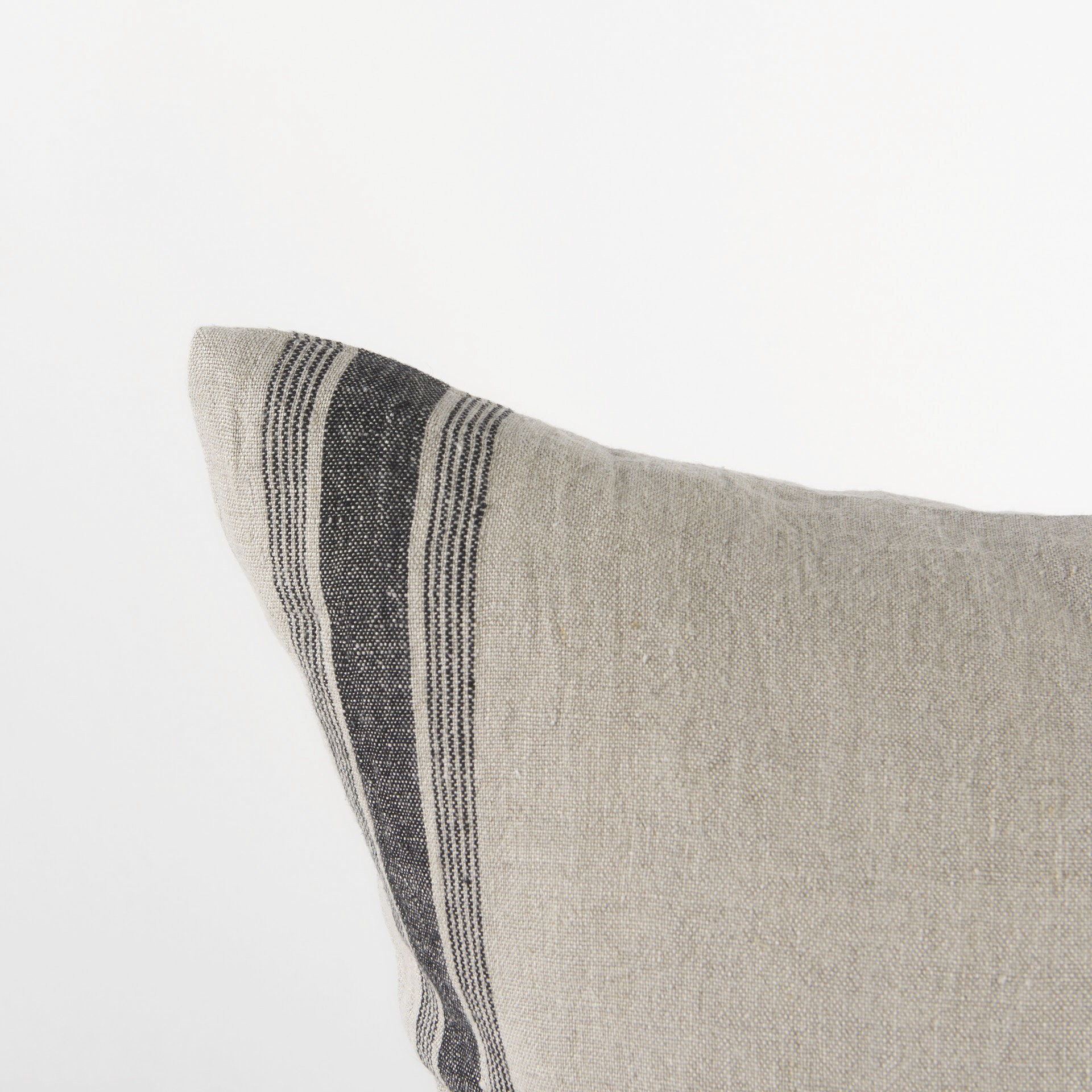 Beige And Black Striped Pillow Cover - Image 3