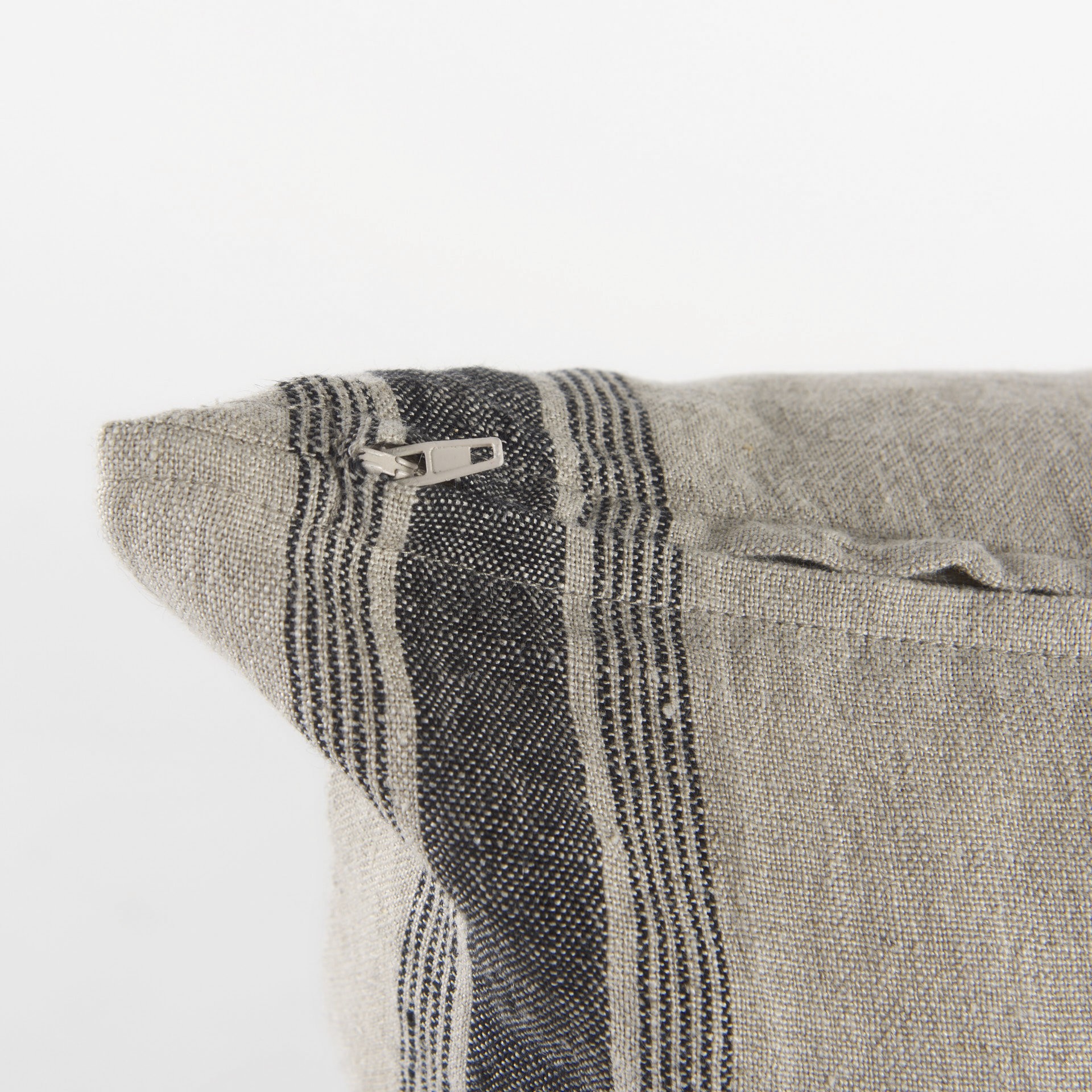 Beige And Black Striped Pillow Cover - Image 5