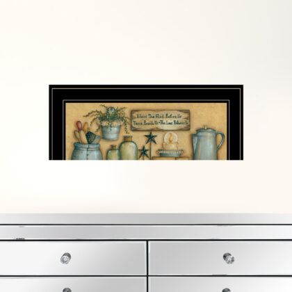 Country Kitchen 7 Black Framed Print Wall Art