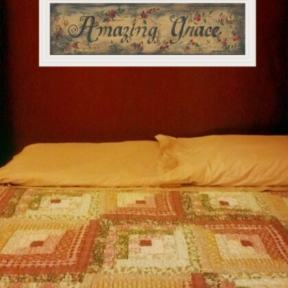 Amazing Grace 11 White Framed Print Wall Art