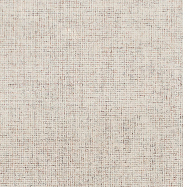 8' Runner Beige and Brown Wool Abstract Hand Tufted Runner Rug