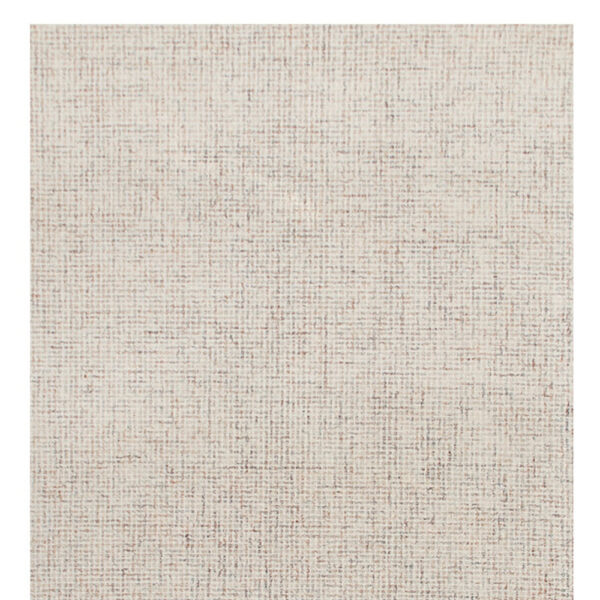 8' Runner Beige and Brown Wool Abstract Hand Tufted Runner Rug