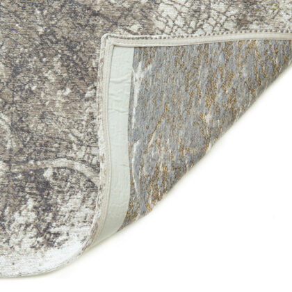 6' X 8' Gray and White Abstract Non Skid Area Rug