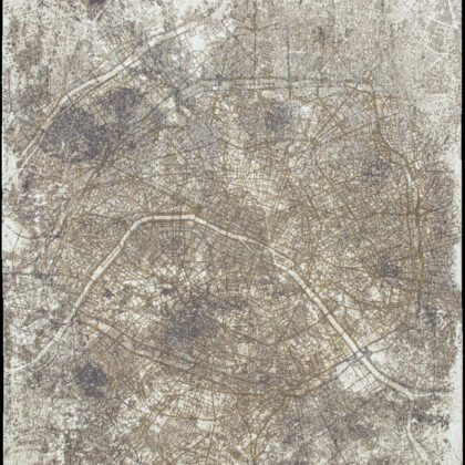6' X 8' Gray and White Abstract Non Skid Area Rug