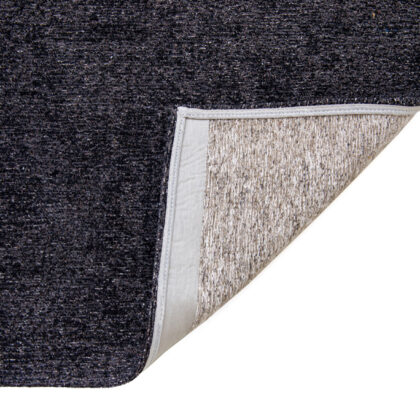 8' x 11' Black and White Abstract Non Skid Area Rug