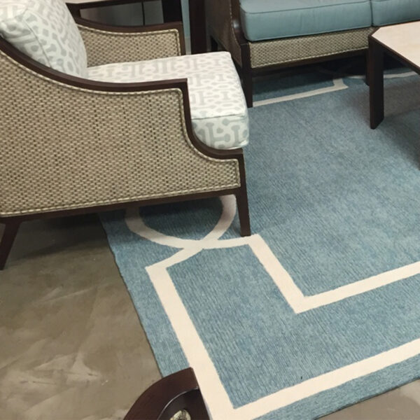 7' Square   Uv Treated Polypropylene Spa Area Rug