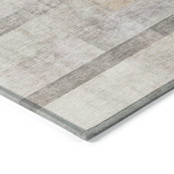 10' X 14' Brown Ombre Washable Non Skid Indoor Outdoor Area Rug