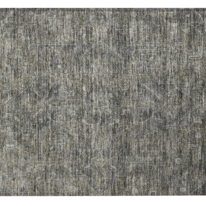 2' X 3' Brown and Black Oriental Washable Non Skid Indoor Outdoor Area Rug