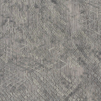 2' X 3' Gray Abstract Hand Woven Area Rug