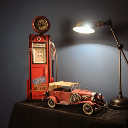 c1933 Vintage Red Duesenberg Model J Sculpture