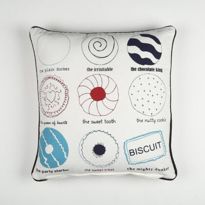16" Black and White Handmade Text Indoor Outdoor Throw Pillow Cover