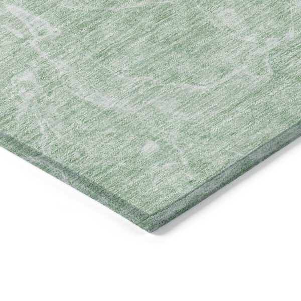 3' X 5' Mint Green Sage And Ivory Abstract Washable Indoor Outdoor Area Rug