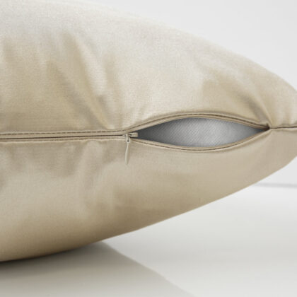 18" X 18" Gold Polyester Zippered Pillow