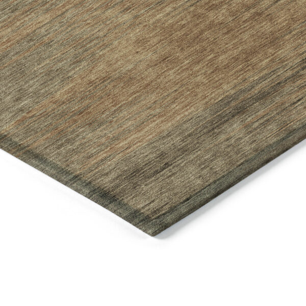 10' X 14' Terra Cotta Brown And Copper Abstract Washable Indoor Outdoor Area Rug