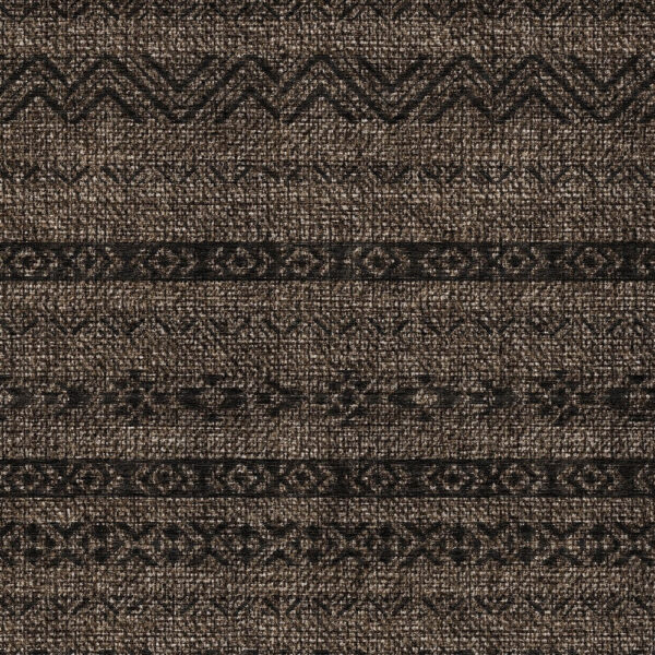 8' X 10' Chocolate And Brown Southwestern Washable Indoor Outdoor Area Rug