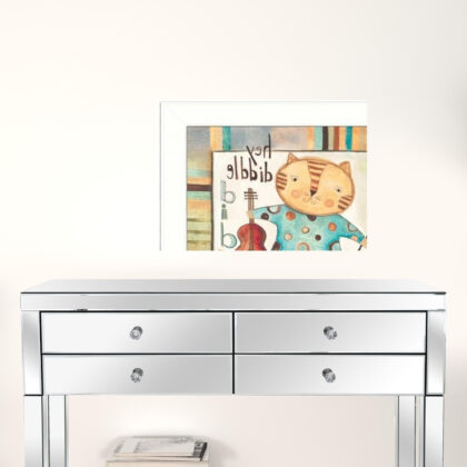 Set Of Two Nursery Pictures White Framed Print Wall Art