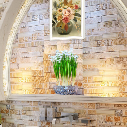 Autumn Bouquet 2 White Framed Print Wall Art